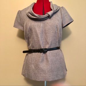 Classiques Entier Nordstrom Belted Cowl Neck Top